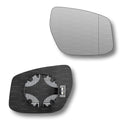 Replacement Wing Mirror Glass Right for Nissan Pulsar 2014-2019 Clip-On Driver Off side Heated with Blind Spot