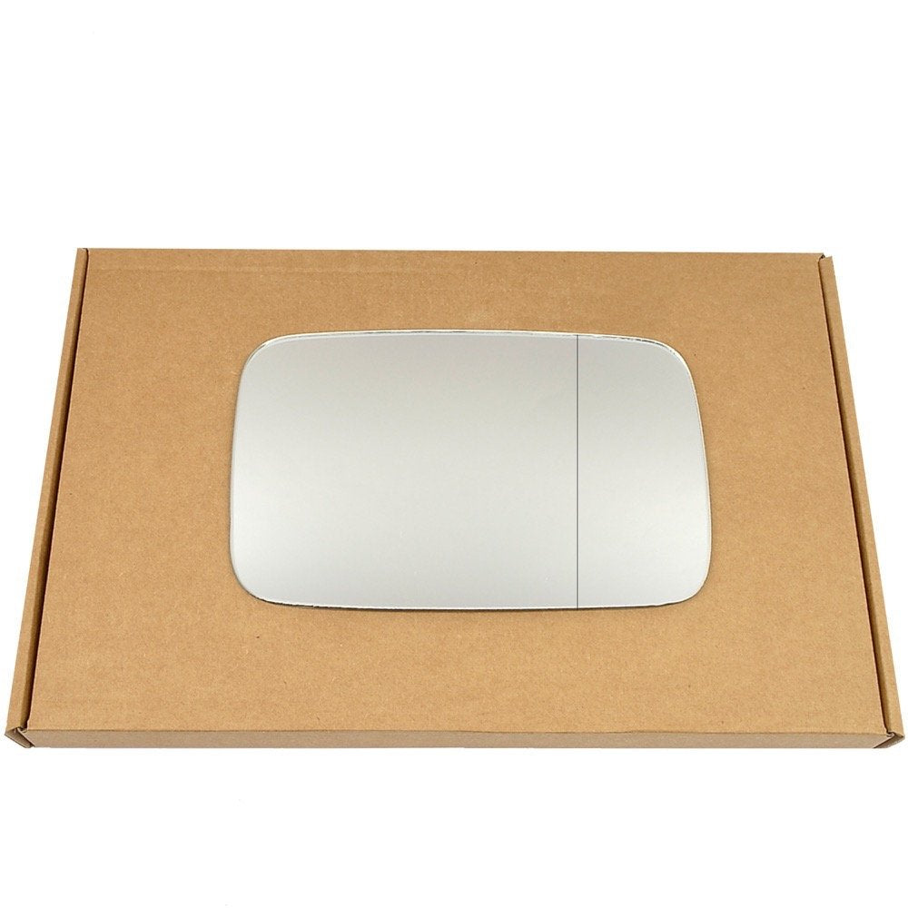 Wing Mirror Glass Right for BMW 5 Series 1988-1996 Stick-On Driver Off Side with Blind Spot