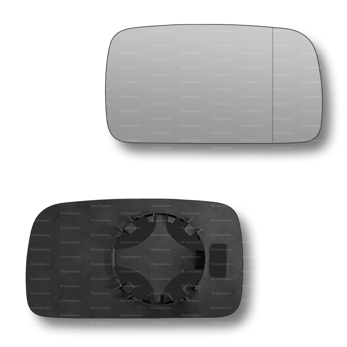 Replacement Wing Mirror Glass Right for VW Polo 1994-1999 Clip-On Driver Off side with Blind Spot