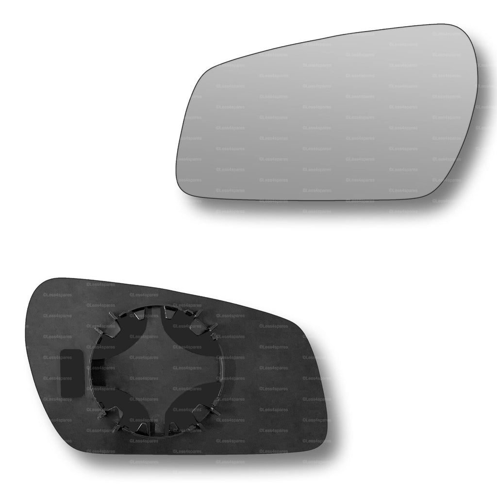 Replacement Wing Mirror Glass Left for Ford Fiesta 2005-2008 Clip-On Passenger Near Side N/S Convex