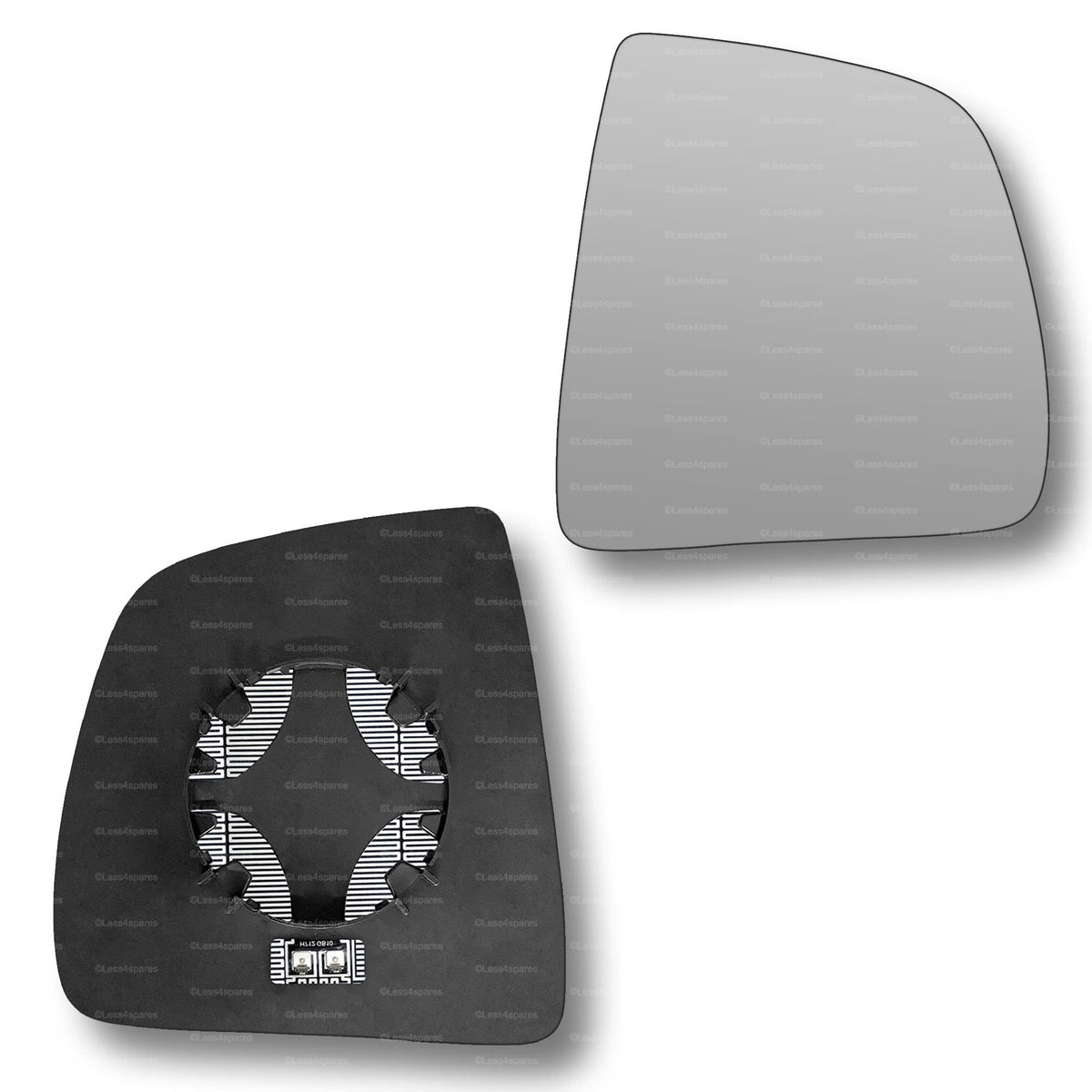 Replacement Wing Mirror Glass Right for Vauxhall Combo 2012-2018 Clip-On Driver Off side Heated Convex