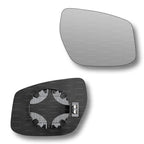 Replacement Wing Mirror Glass Right for Nissan Pulsar 2014-2019 Clip-On Driver Off side Heated Convex