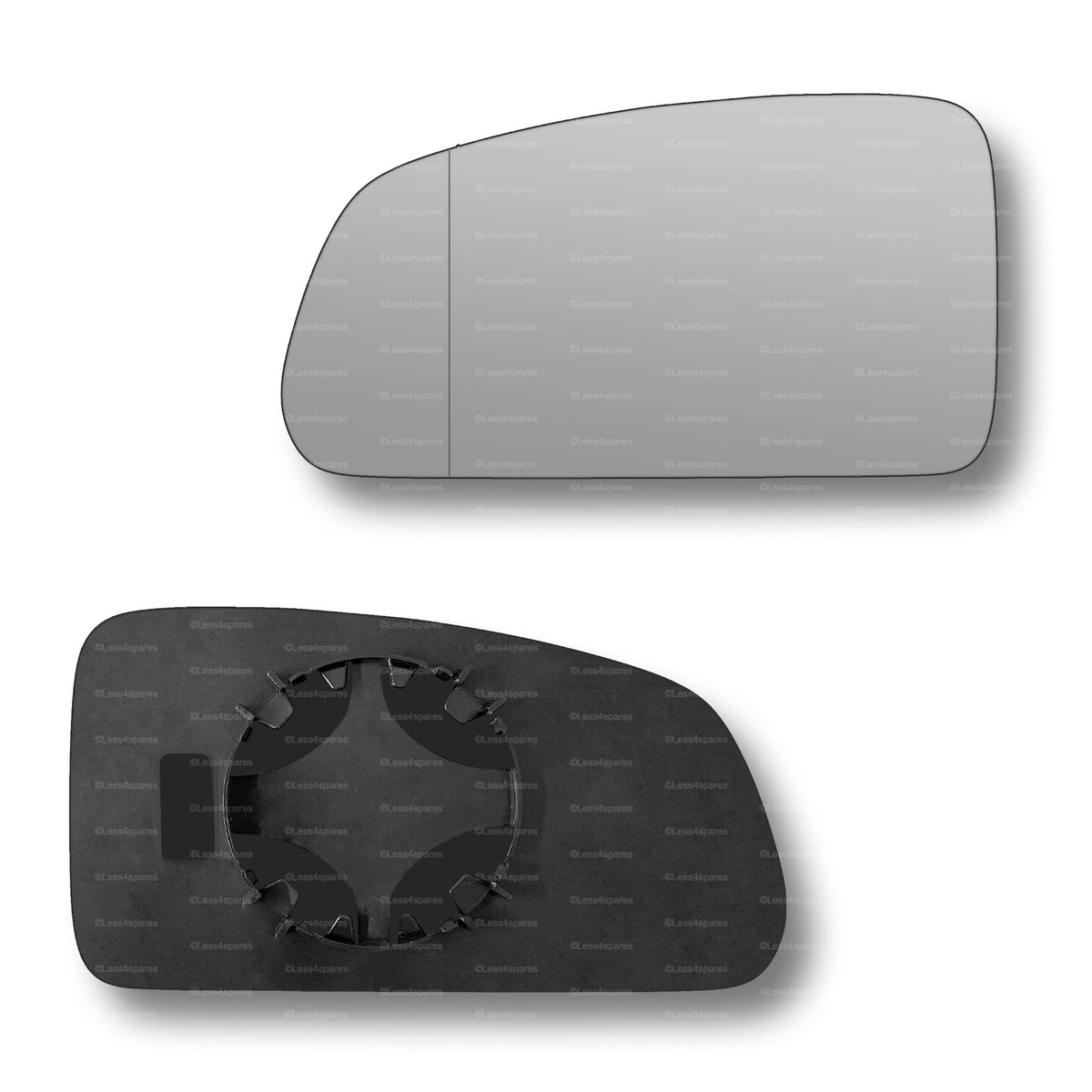 Replacement Wing Mirror Glass Left for Kia Rio 2005-2009 Clip-On Passenger Near Side N/S with Blind Spot