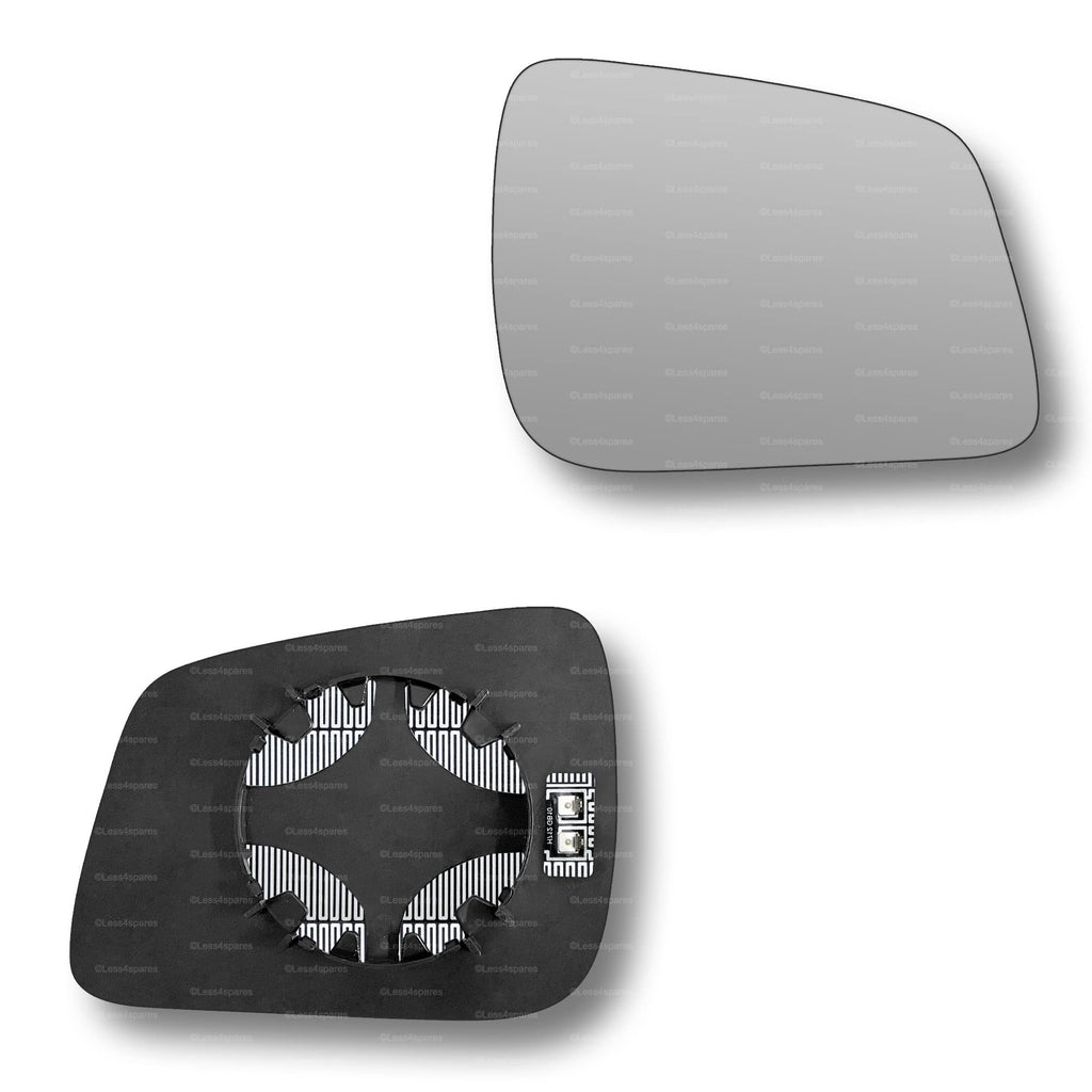 Replacement Wing Mirror Glass Right for Mercedes B-Class 2008-2011 Clip-On Driver Off side Heated Convex