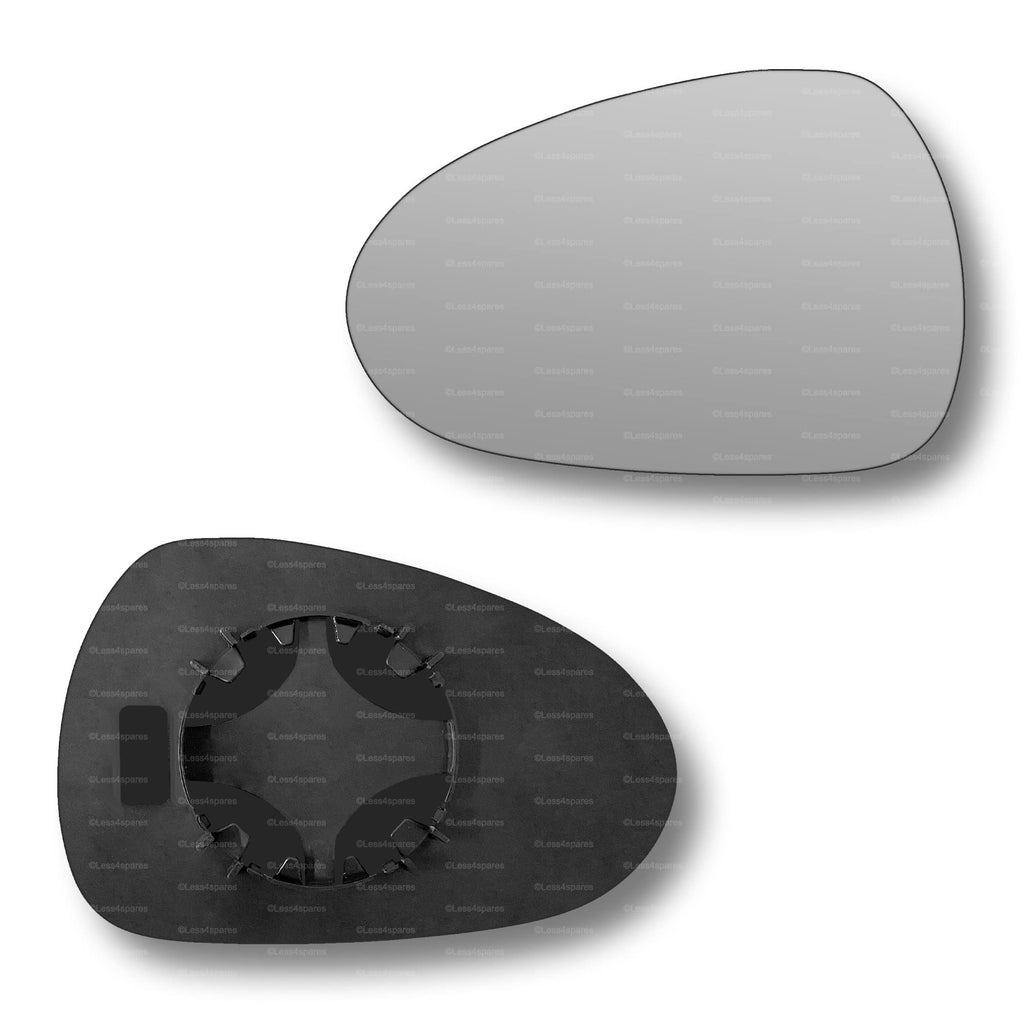 Replacement Wing Mirror Glass Left for Seat Ibiza 2008-2017 Clip-On Passenger Near Side N/S Convex