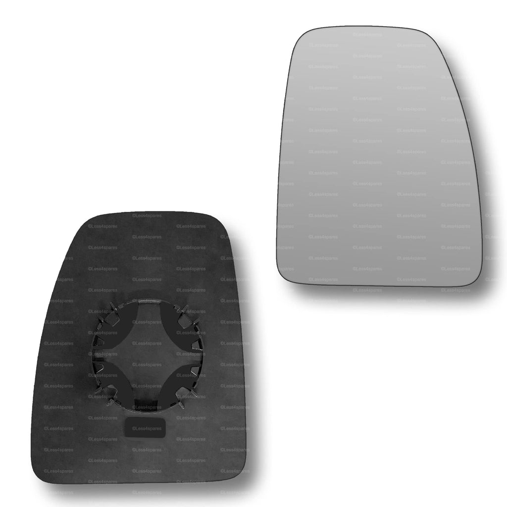 Replacement Wing Mirror Glass Right for Renault Master 2010-2019 Clip-On Driver Off side Convex