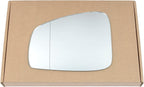 Wing Mirror Glass Left for Renault Latitude 2011-2016 Stick-On Passenger Near Side Convex