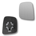 Replacement Wing Mirror Glass Left for Nissan NV200 2010-2022 Clip-On Passenger Near Side N/S Heated Convex