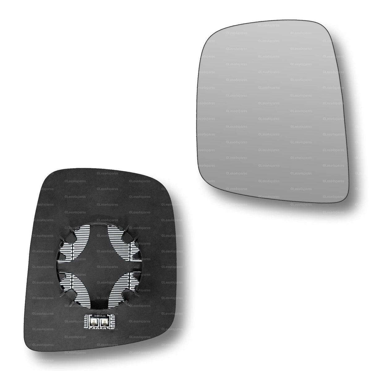 Replacement Wing Mirror Glass Left for Nissan NV200 2010-2022 Clip-On Passenger Near Side N/S Heated Convex