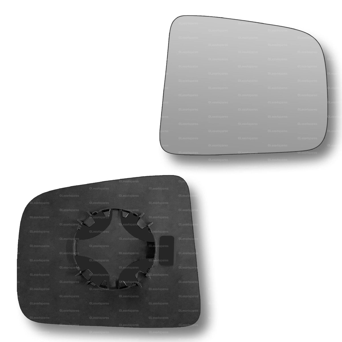 Replacement Wing Mirror Glass Right for Mazda B Series 1998-2006 Clip-On Driver Off side Convex