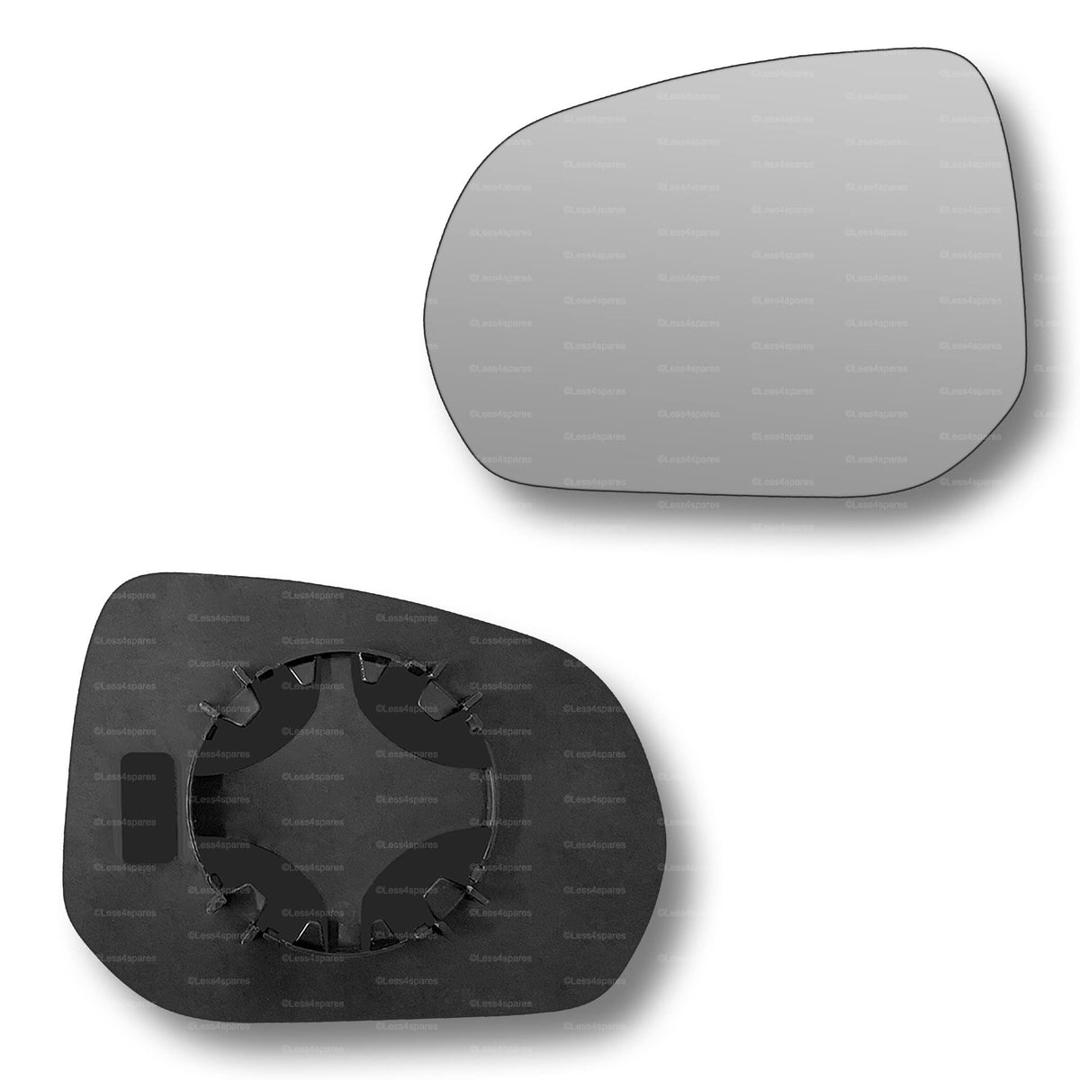 Replacement Wing Mirror Glass Left for Citroen C3 Picasso 2009-2017 Clip-On Passenger Near Side N/S Convex