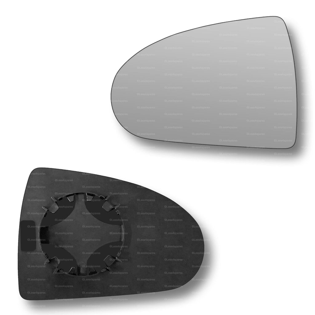 Replacement Wing Mirror Glass Left for Mitsubishi Colt 2004-2012 Clip-On Passenger Near Side N/S Convex