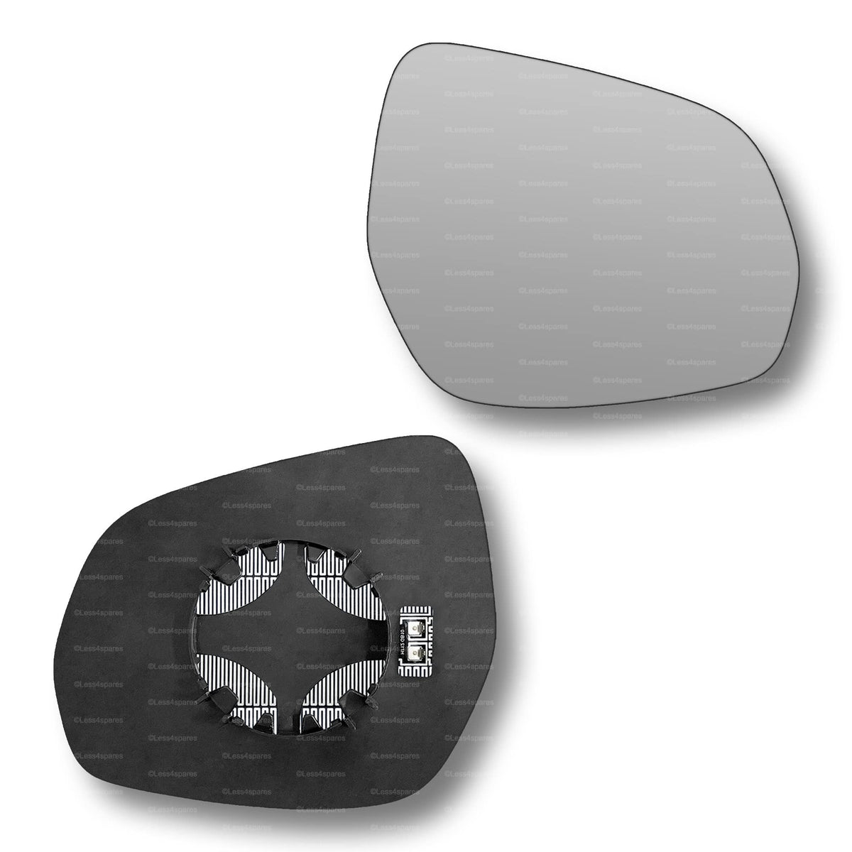 Replacement Wing Mirror Glass Right for MG 3 2013-2022 Clip-On Driver Off side Heated Convex