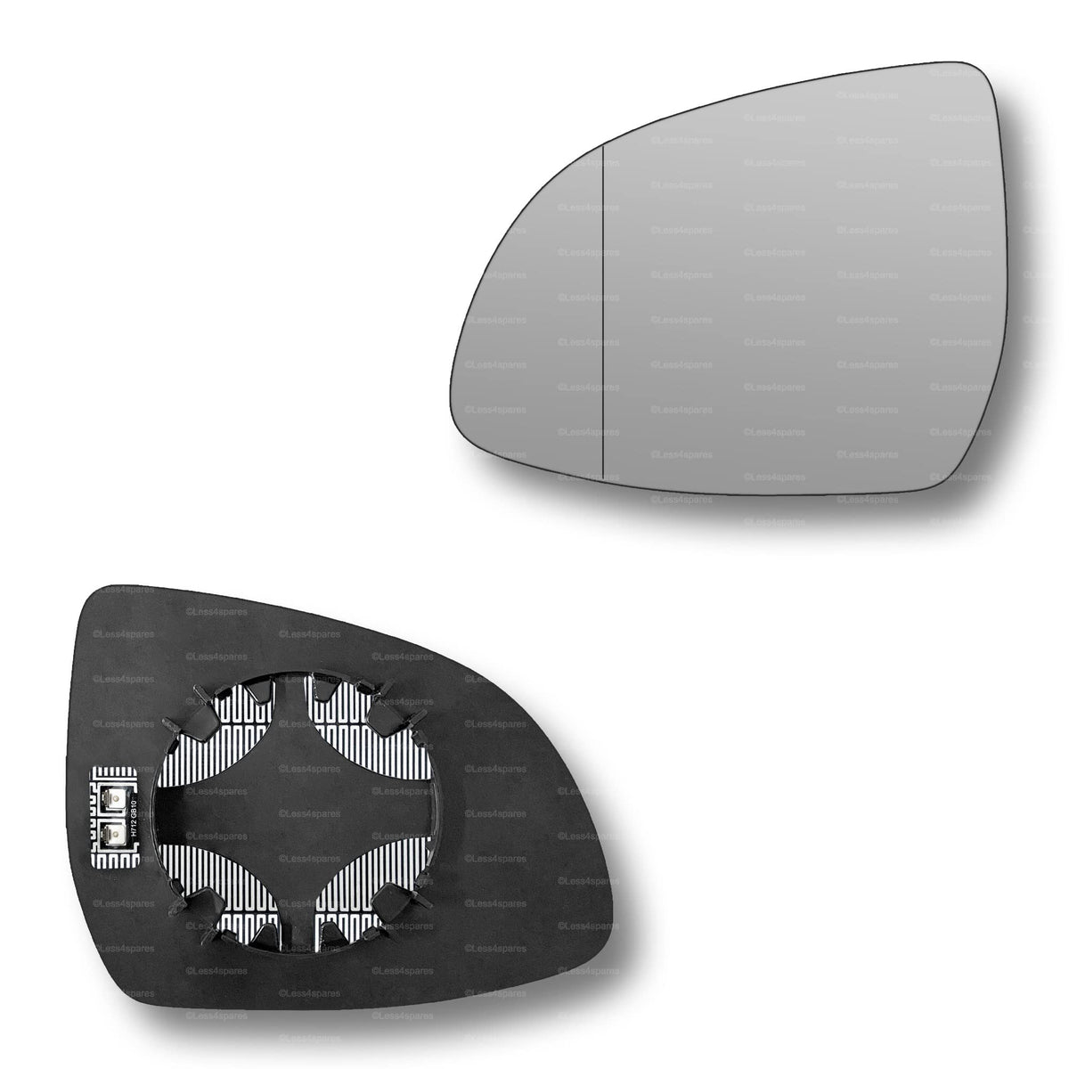 Replacement Wing Mirror Glass Left for BMW X6 2019-2022 Clip-On Passenger Near Side N/S Heated with Blind Spot