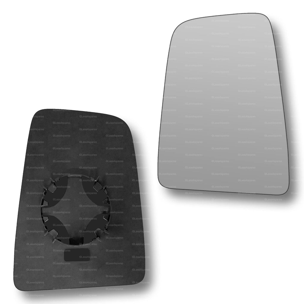 Replacement Wing Mirror Glass Left for Ford Transit 2014-2022 Clip-On Passenger Near Side N/S Convex