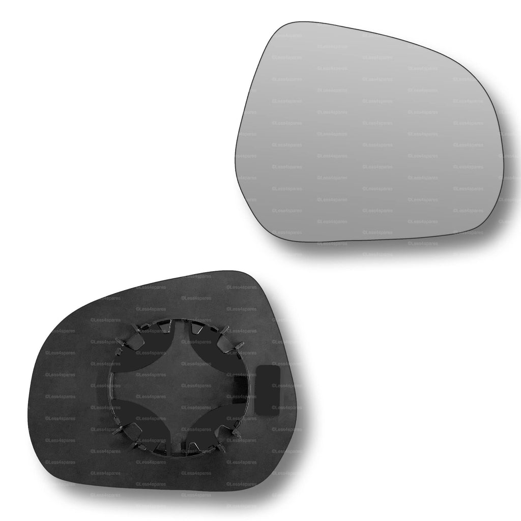 Replacement Wing Mirror Glass Right for Vauxhall Agila 2008-2015 Clip-On Driver Off side Convex
