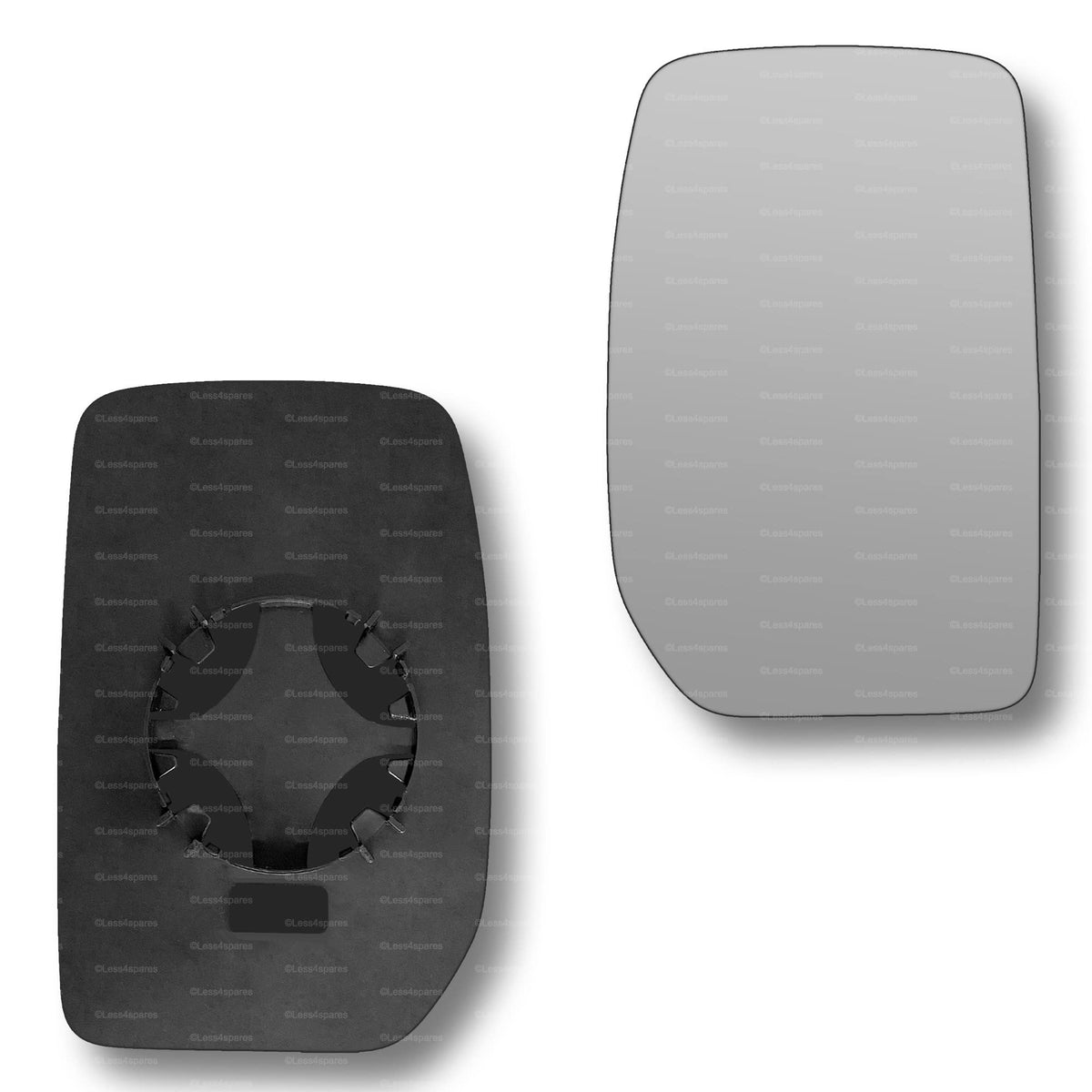 Replacement Wing Door Mirror Glass for Ford Transit mk6 mk7 2000-2014 Clip-On (Non - Heated, Right Driver Side)