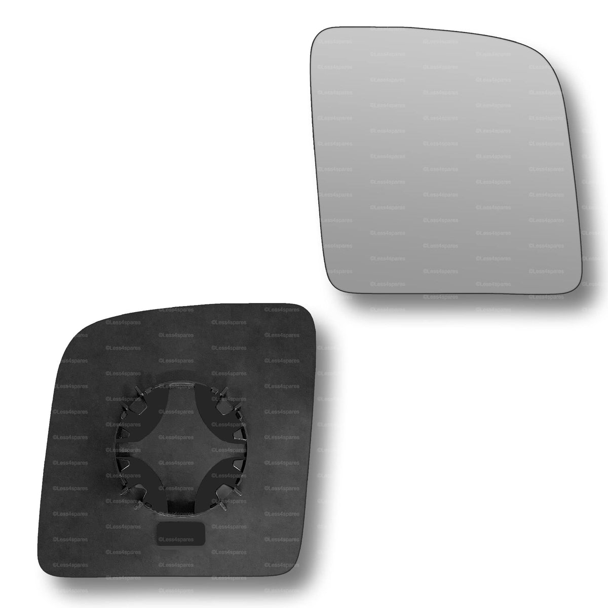 Replacement Wing Mirror Glass Right for Ford Transit Connect 2002-2013 Clip-On Driver Off side Convex