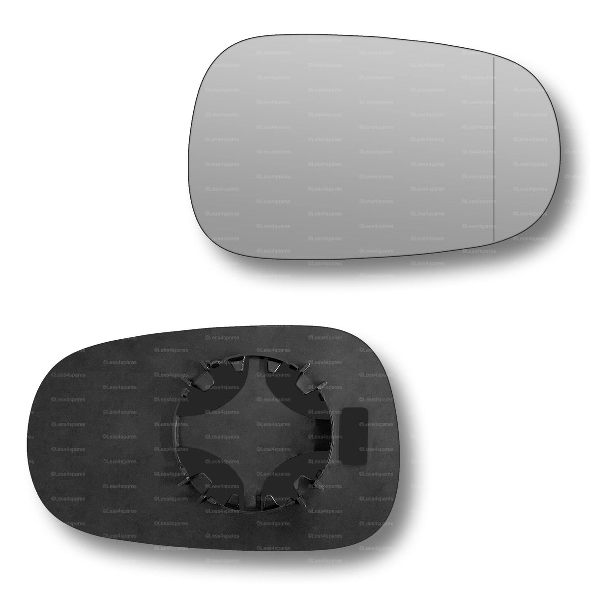 Replacement Wing Mirror Glass Right for Nissan Micra 2003-2009 Clip-On Driver Off side with Blind Spot
