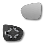 Replacement Wing Mirror Glass Left for Dacia Duster 2018-2022 Clip-On Passenger Near Side N/S Heated Convex