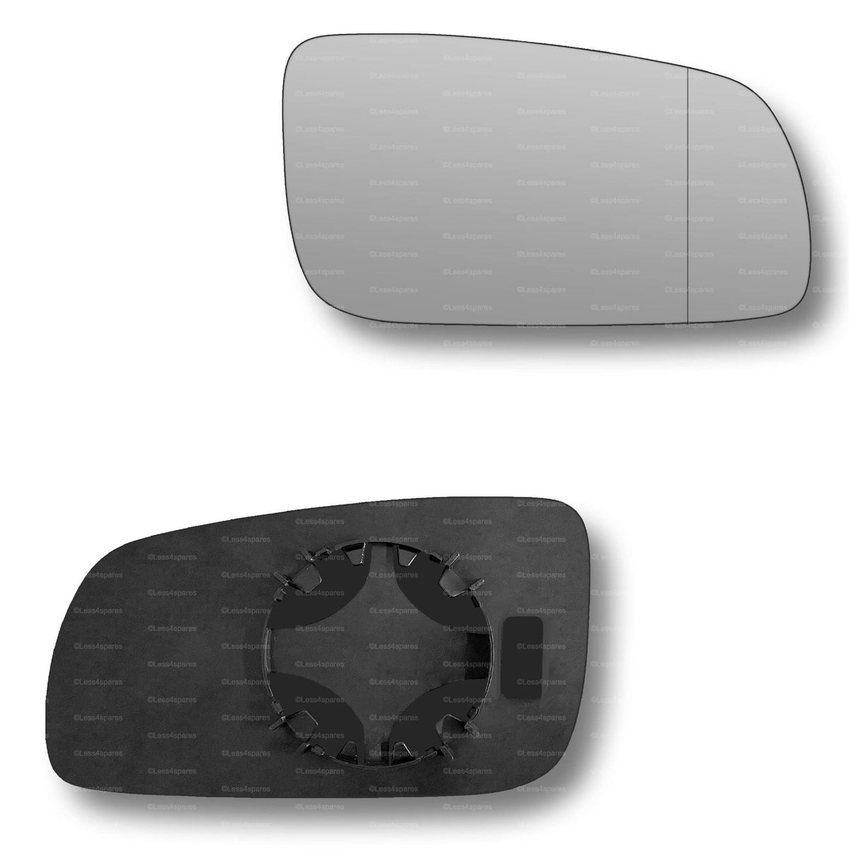 Replacement Wing Mirror Glass Right for VW Golf 1996-2004 Clip-On Driver Off side with Blind Spot