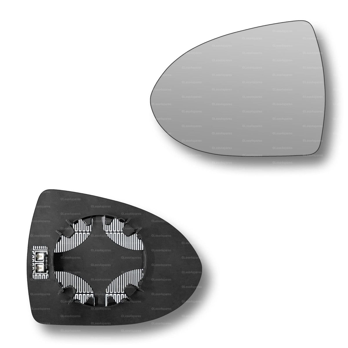 Replacement Wing Mirror Glass Left for Kia Sportage 2010-2015 Clip-On Passenger Near Side N/S Heated Convex