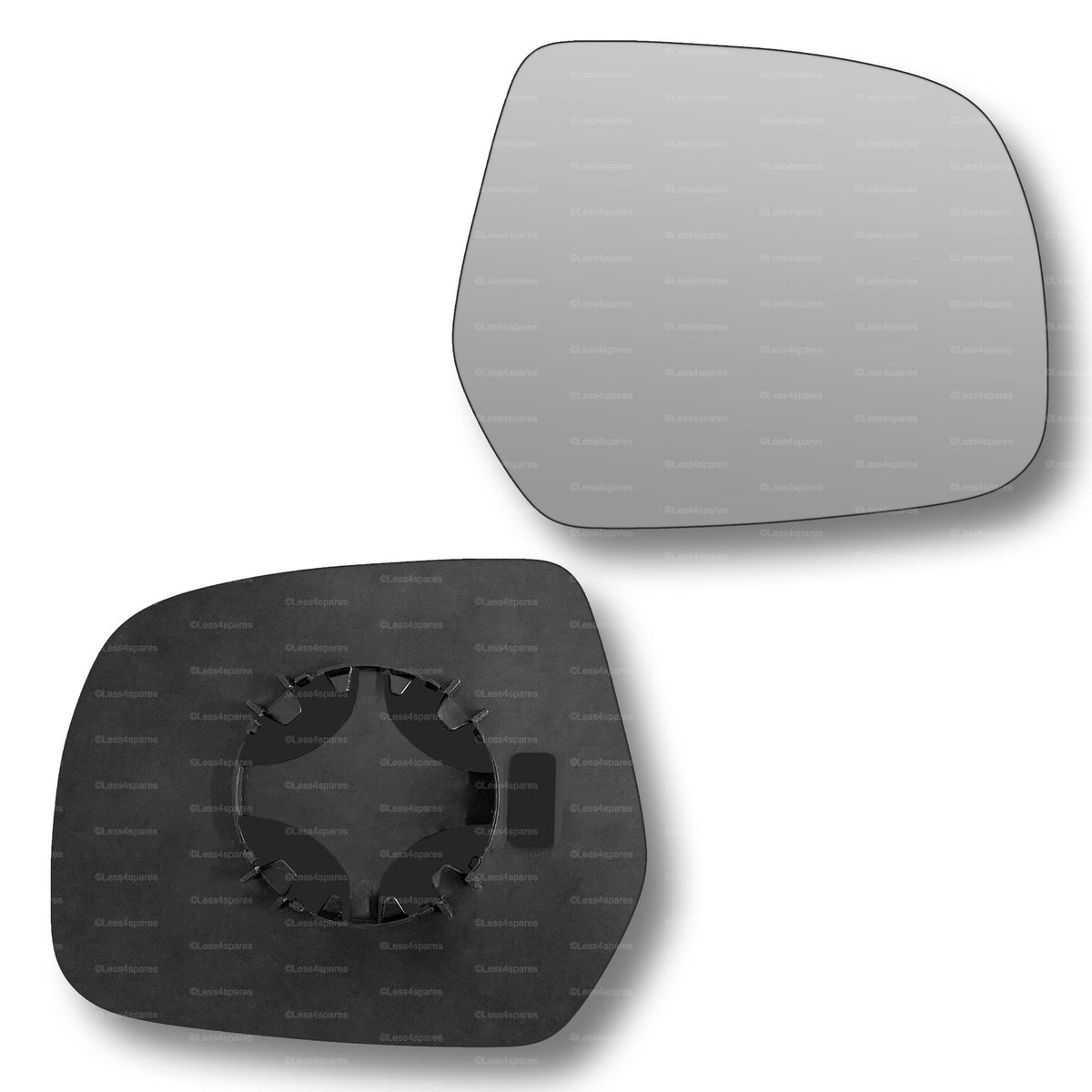 Replacement Wing Mirror Glass Right for Ford Ranger 2006-2011 Clip-On Driver Off side Convex