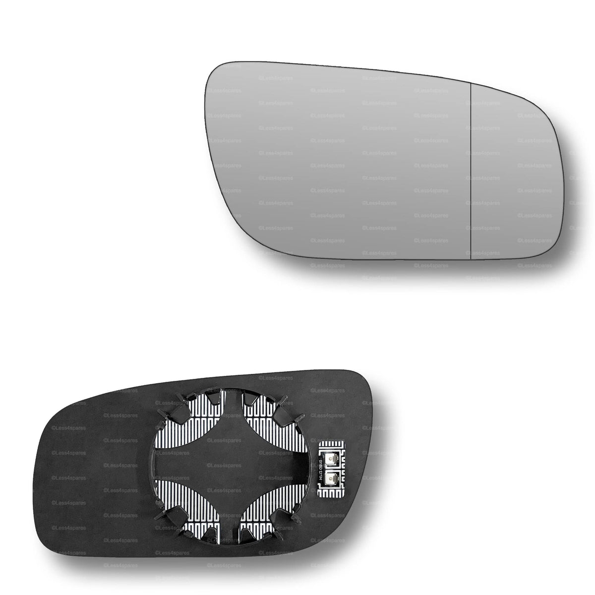 Replacement Wing Mirror Glass Right for Mercedes E-Class 2006-2009 Clip-On Driver Off side Heated with Blind Spot