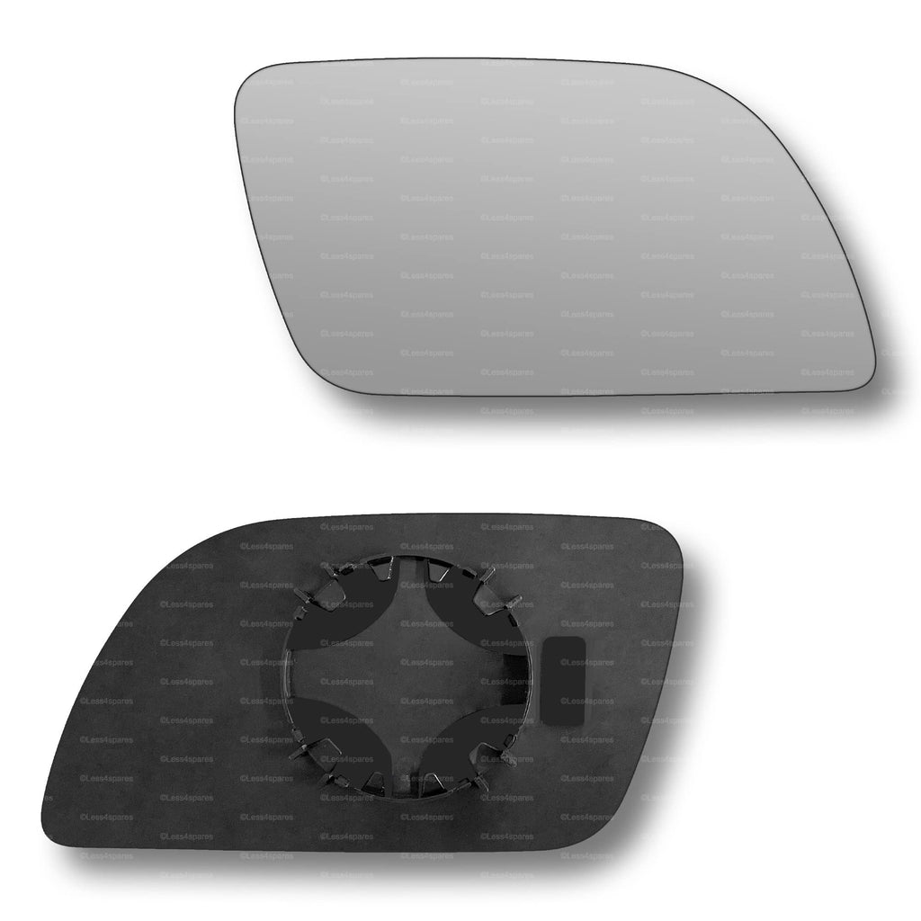 Replacement Wing Mirror Glass Right for VW Polo 2002-2005 Clip-On Driver Off side Convex