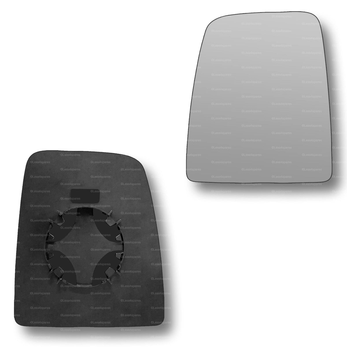 Replacement Wing Mirror Glass Left for VW Crafter 2006-2017 Clip-On Passenger Near Side N/S Convex