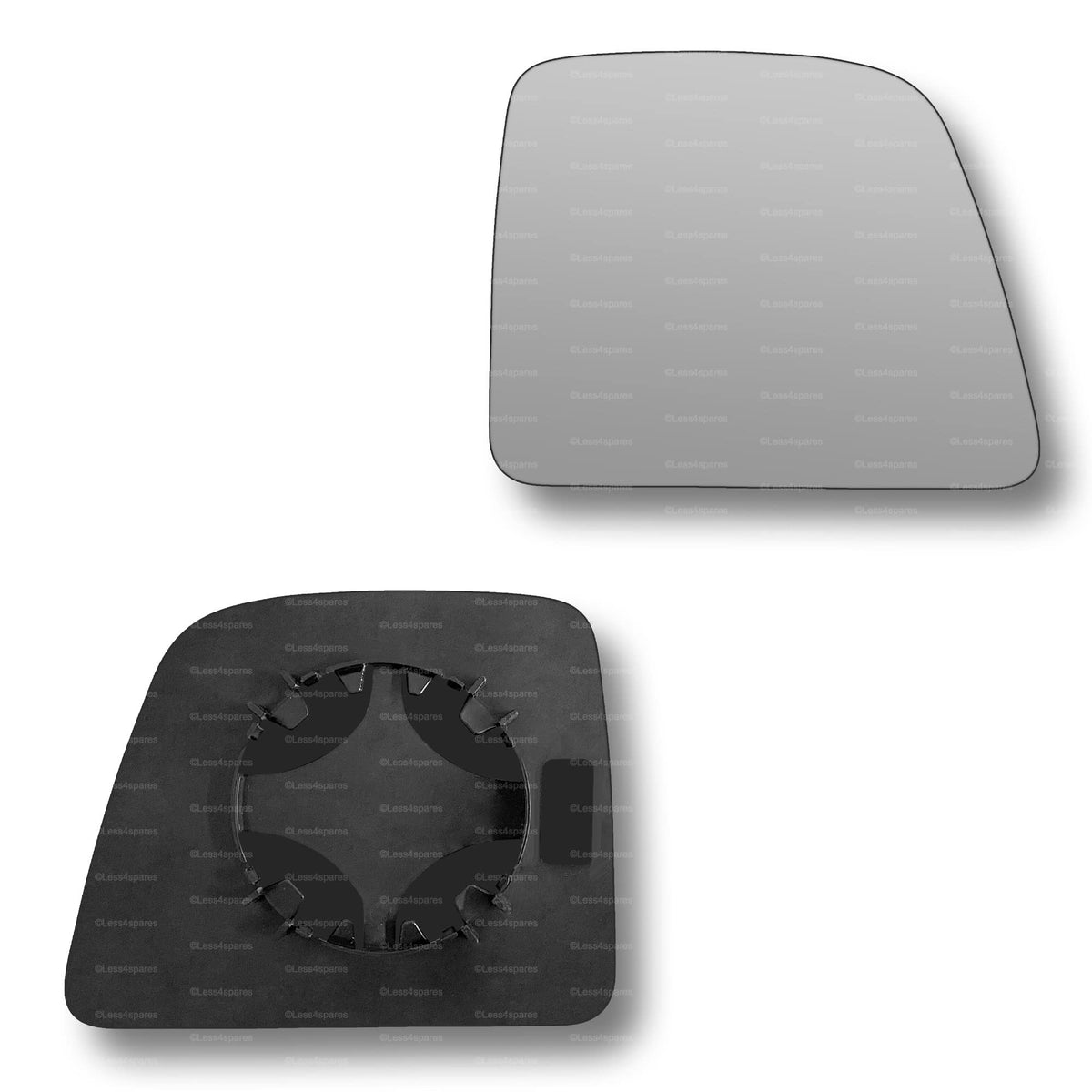 Replacement Wing Mirror Glass Right for Ford Transit Connect 2014-2018 Clip-On Driver Off side Convex