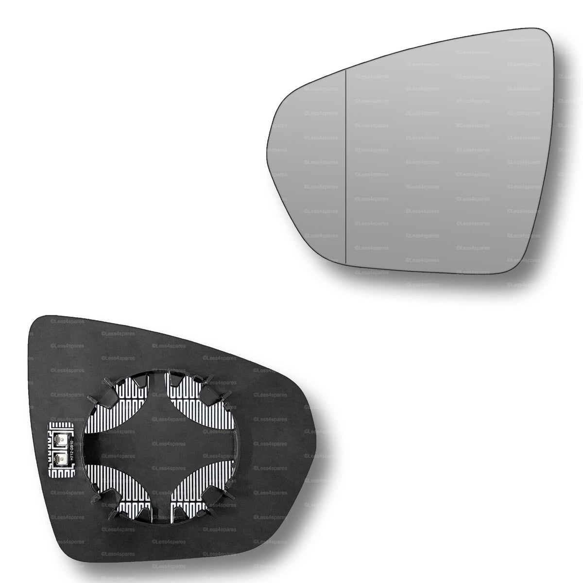 Replacement Wing Mirror Glass Left for DS DS7 Crossback 2018-2020 Clip-On Passenger Near Side N/S Heated with Blind Spot