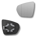 Replacement Wing Mirror Glass Left for Vauxhall Grandland X 2017-2021 Clip-On Passenger Near Side N/S Heated with Blind Spot