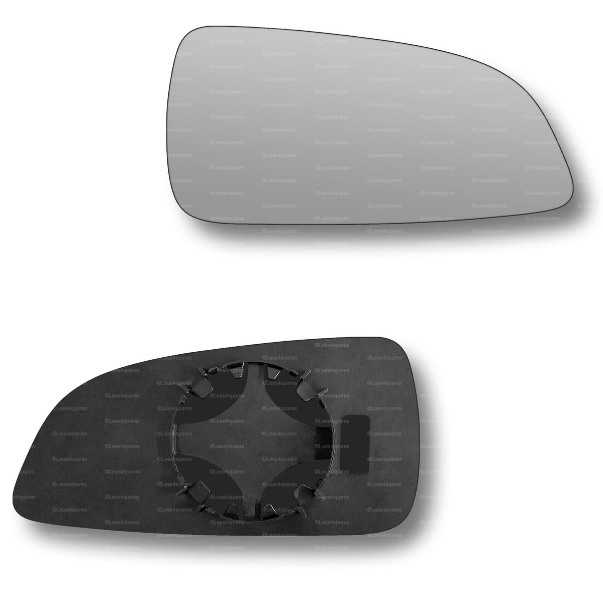 Replacement Wing Mirror Glass Right for Vauxhall Astra 2004-2008 Clip-On Driver Off side Convex