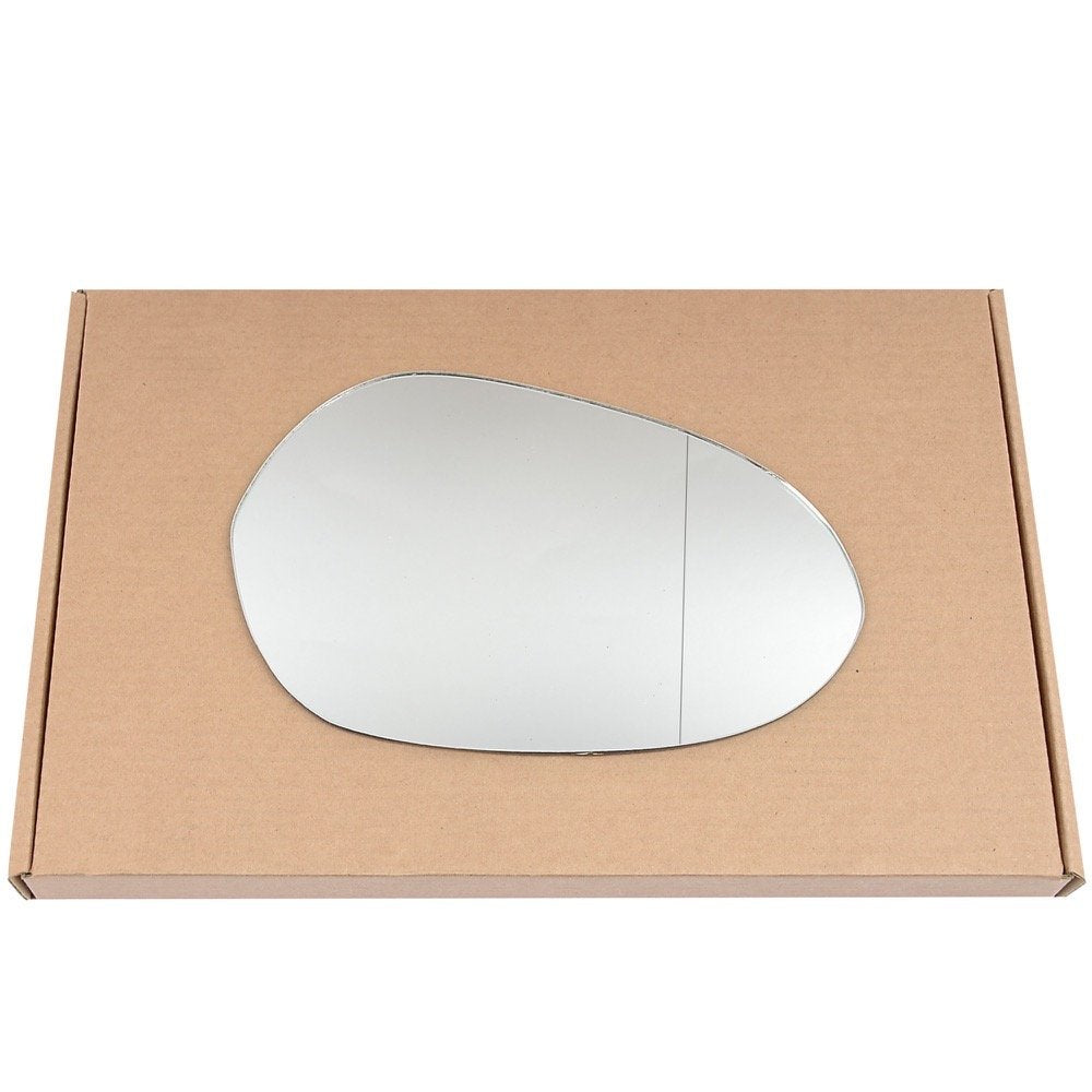 Wing Mirror Glass Right for Lancia Ypsilon 2003-2010 Stick-On Driver Off Side with Blind Spot