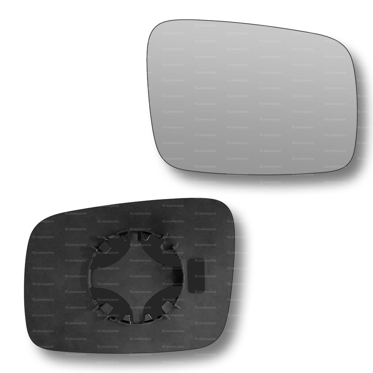 Replacement Wing Mirror Glass Right for VW Transporter 1990-2003 Clip-On Driver Off side Convex