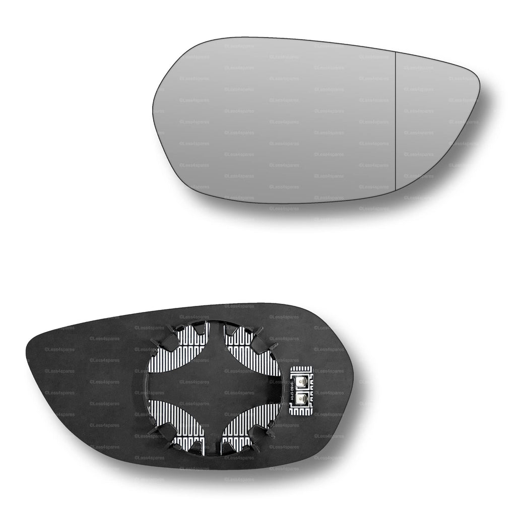 Replacement Wing Mirror Glass Right for Aston Martin DB11 2016-2022 Clip-On Driver Off side Heated with Blind Spot