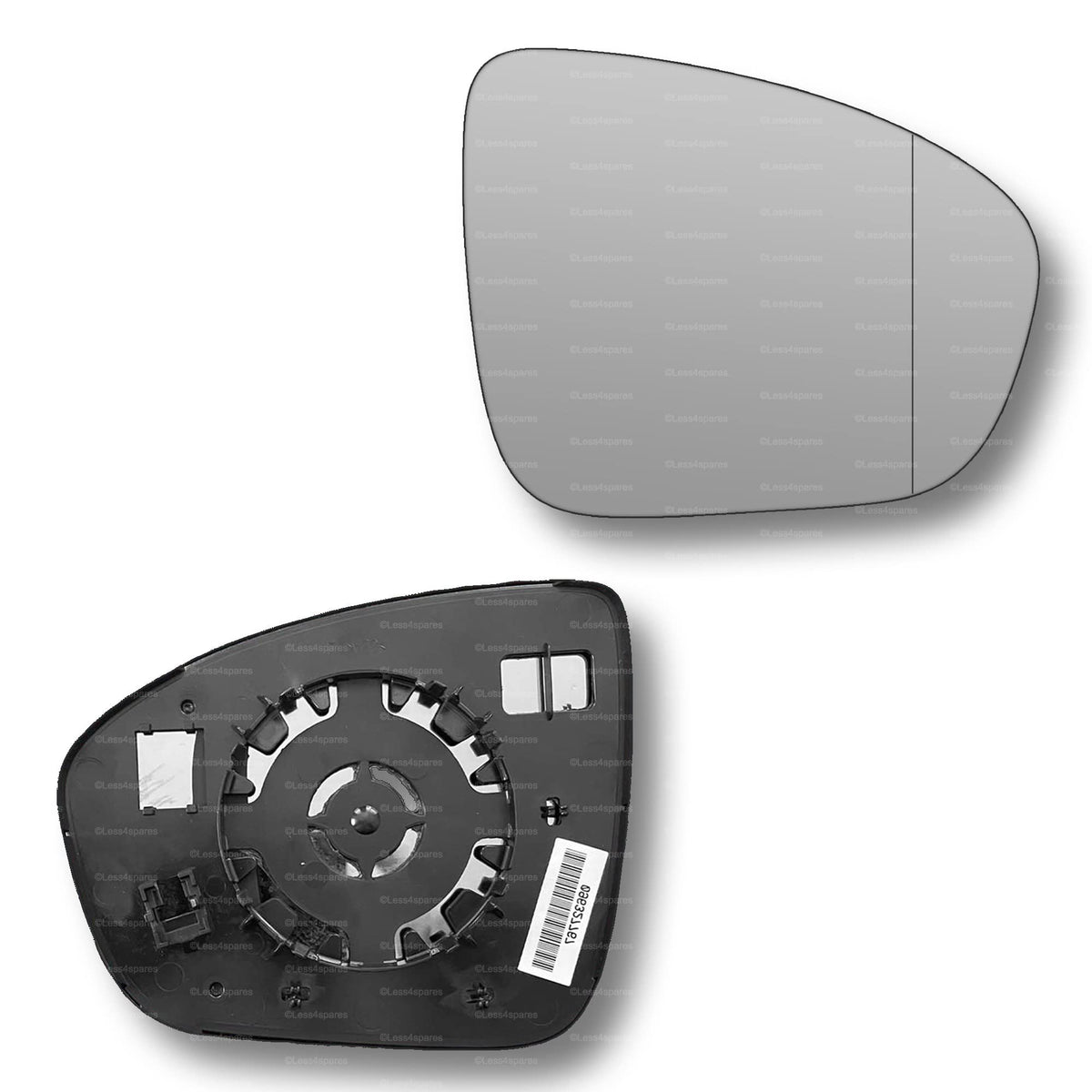 Replacement Wing Mirror Glass Right for Renault Captur 2020-2022 Clip-On Driver Off side Heated with Blind Spot