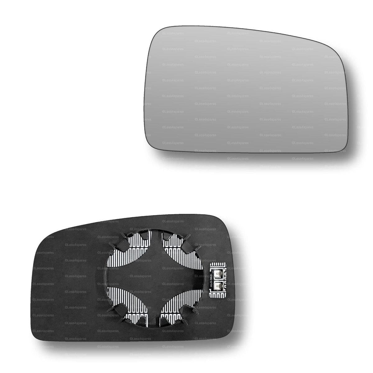 Replacement Wing Mirror Glass Right for Kia Sportage 2005-2007 Clip-On Driver Off side Heated Convex