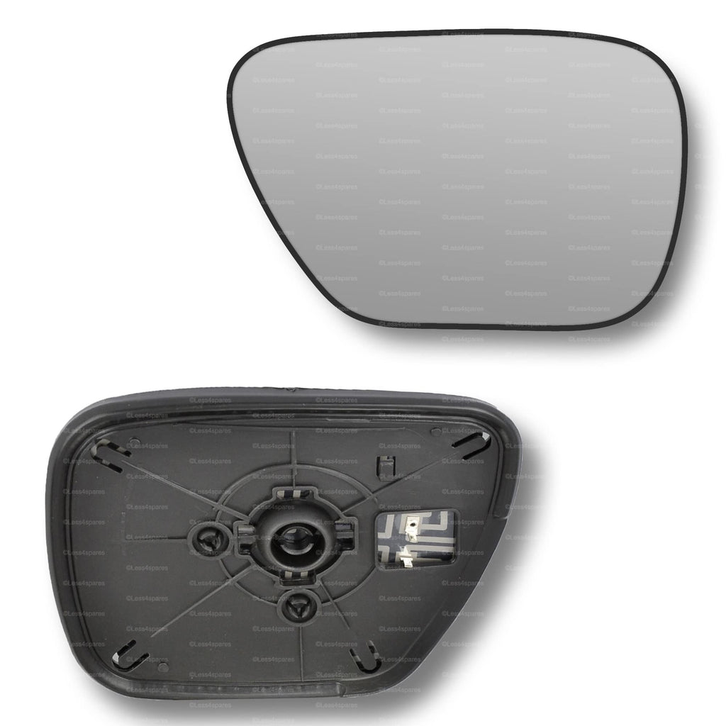 Replacement Wing Mirror Glass Right for Mazda 5 2005-2015 Clip-On Driver Off side Heated Convex