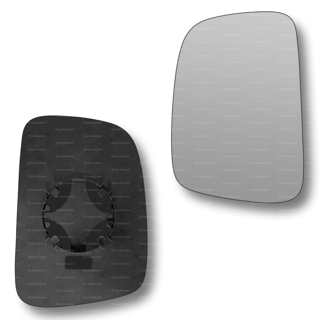 Replacement Wing Mirror Glass Left for VW Caddy 2004-2015 Clip-On Passenger Near Side N/S Convex