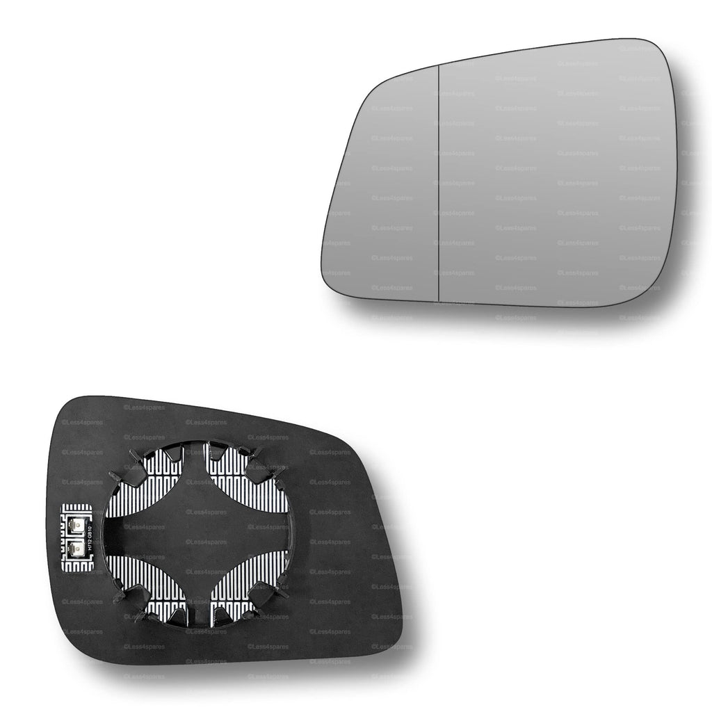 Replacement Wing Mirror Glass Left for Mercedes B-Class 2008-2011 Clip-On Passenger Near Side N/S Heated with Blind Spot