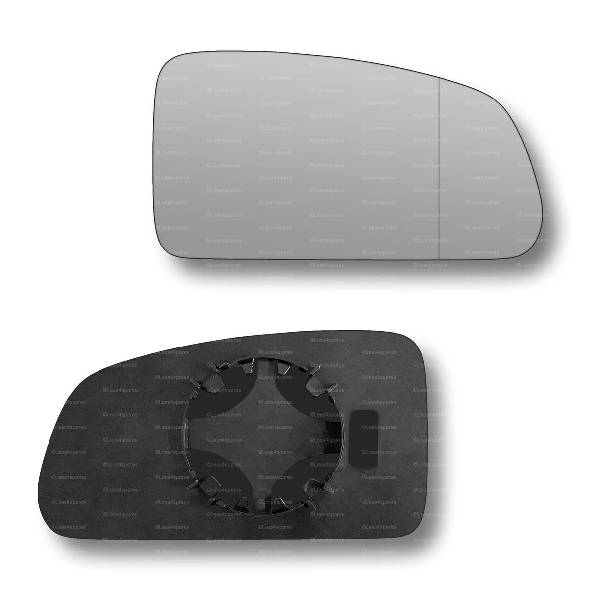 Replacement Wing Mirror Glass Right for Kia Rio 2005-2009 Clip-On Driver Off side with Blind Spot