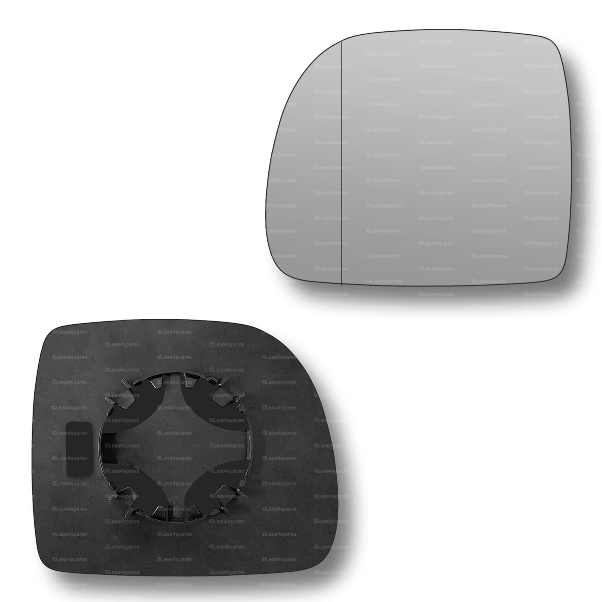 Replacement Wing Mirror Glass Left for Renault Kangoo 1997-2001 Clip-On Passenger Near Side N/S with Blind Spot