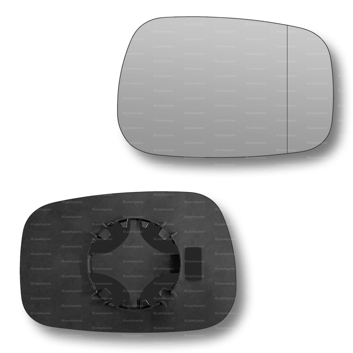 Replacement Wing Mirror Glass Right for Peugeot Partner 1996-2008 Clip-On Driver Off side with Blind Spot