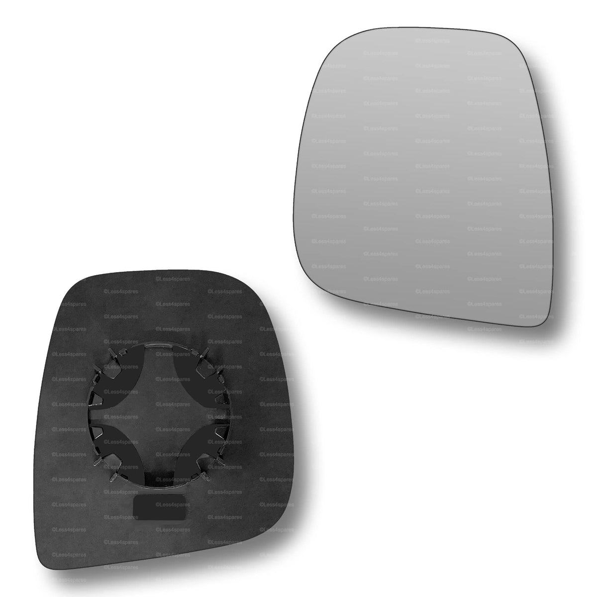 Replacement Wing Mirror Glass Left for Peugeot Traveller 2016-2021 Clip-On Passenger Near Side N/S Convex