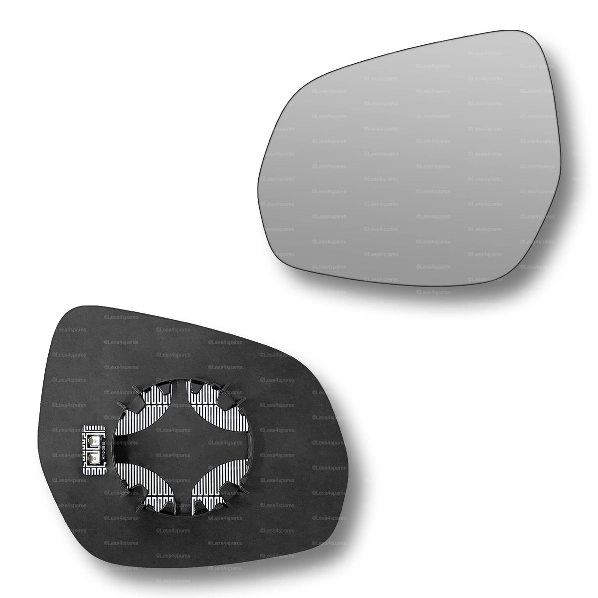Replacement Wing Mirror Glass Left for MG 3 2013-2022 Clip-On Passenger Near Side N/S Heated Convex