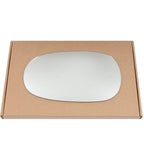 Wing Mirror Glass Left for Jaguar X-Type 2001-2008 Stick-On Passenger Near Side Convex