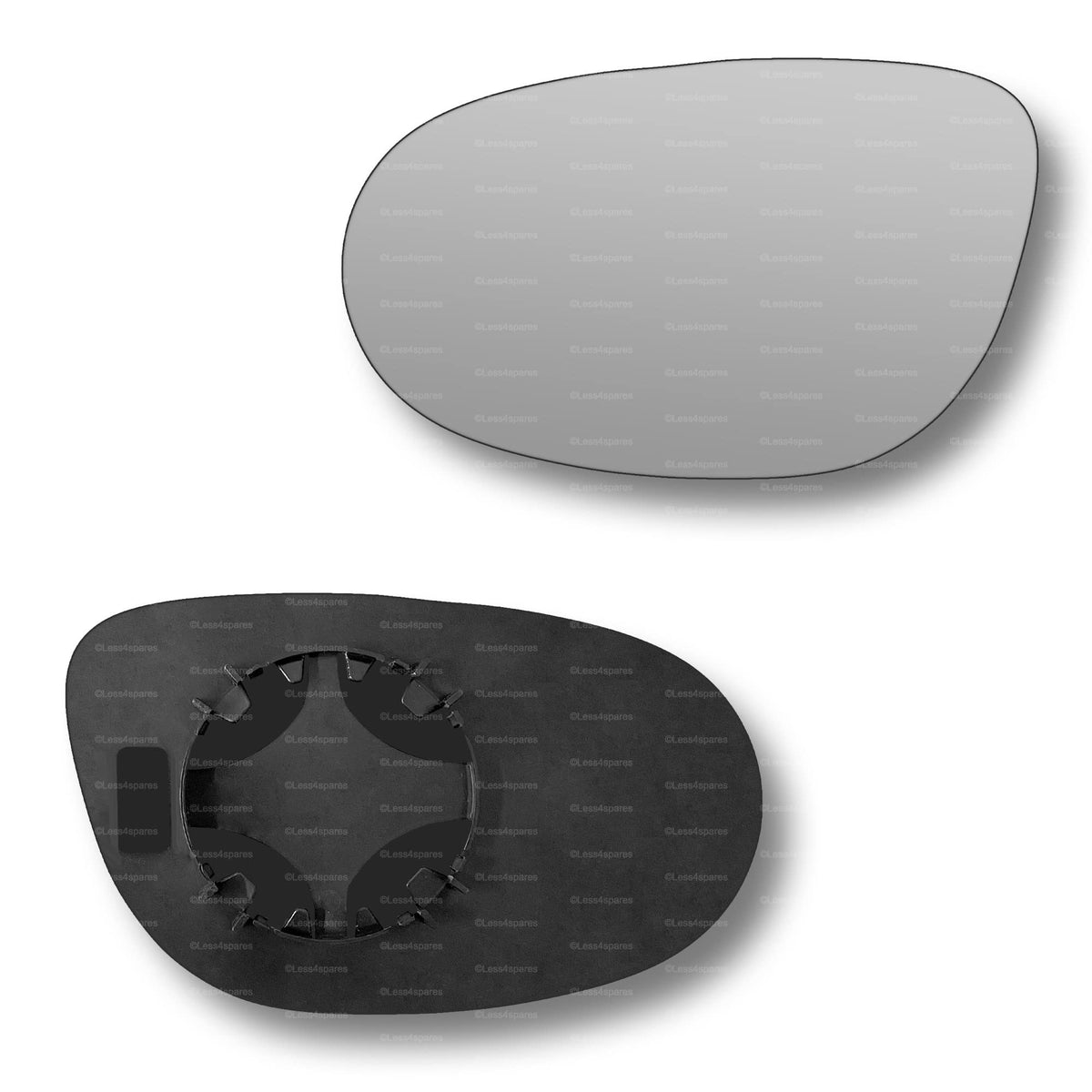 Replacement Wing Mirror Glass Left for Ford Ka 2008-2016 Clip-On Passenger Near Side N/S Convex
