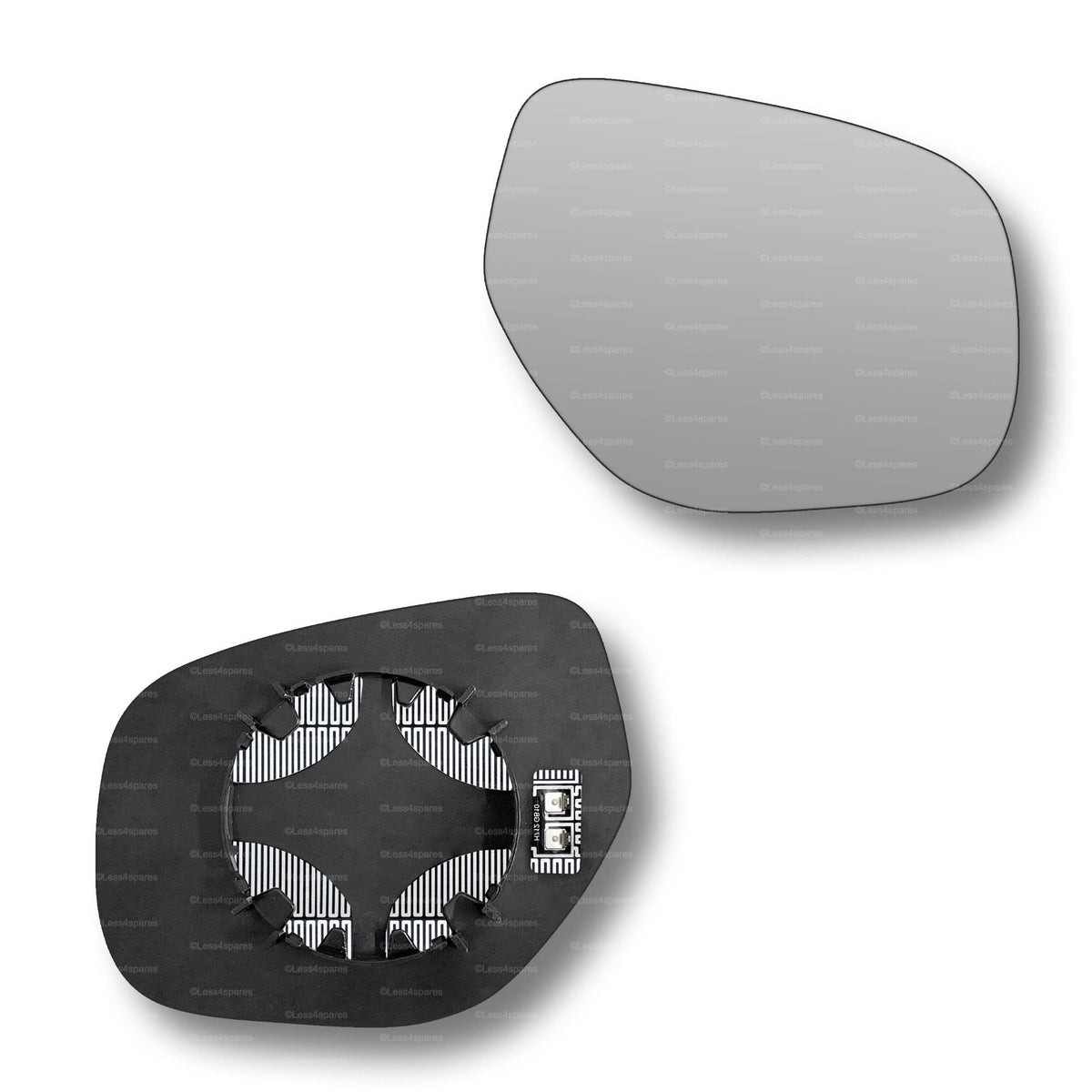 Replacement Wing Mirror Glass Right for Mitsubishi Outlander 2012-2022 Clip-On Driver Off side Heated Convex